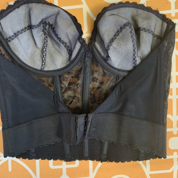 Vintage bra top lingerie 36B pin up bustier corset - Picture 6 of 6